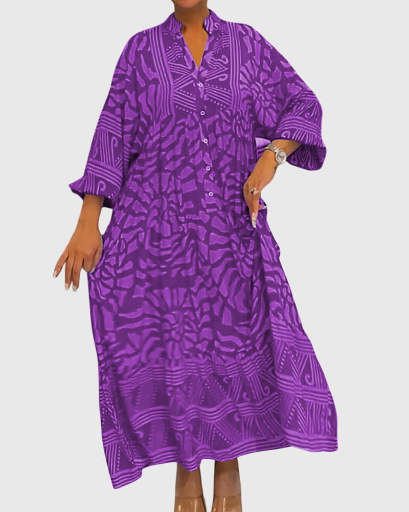 Alia | Printed Maxi Dress