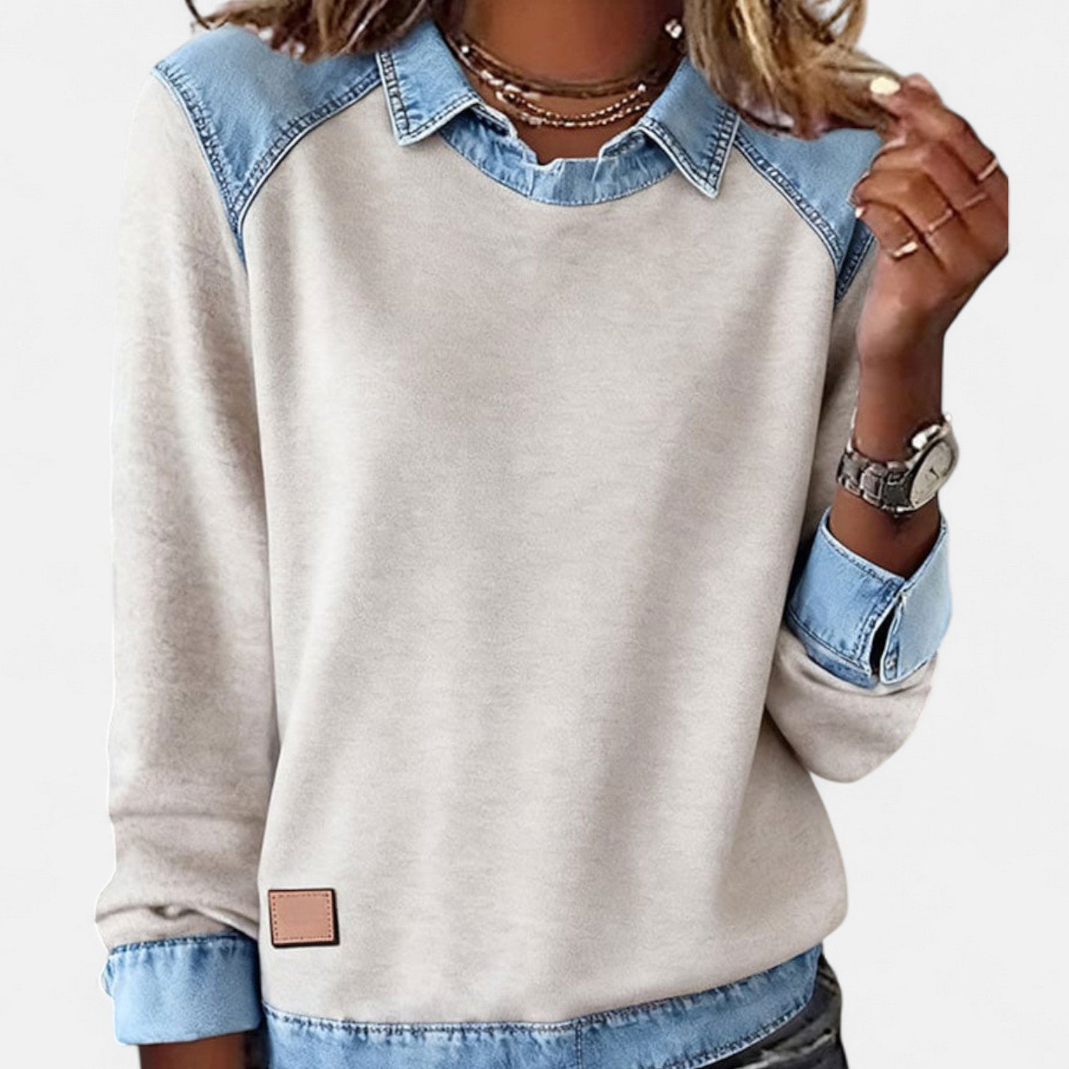 Theresa | Collar Sweatshirt