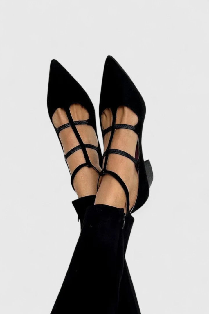 Lorena | T-Bar Block Heels