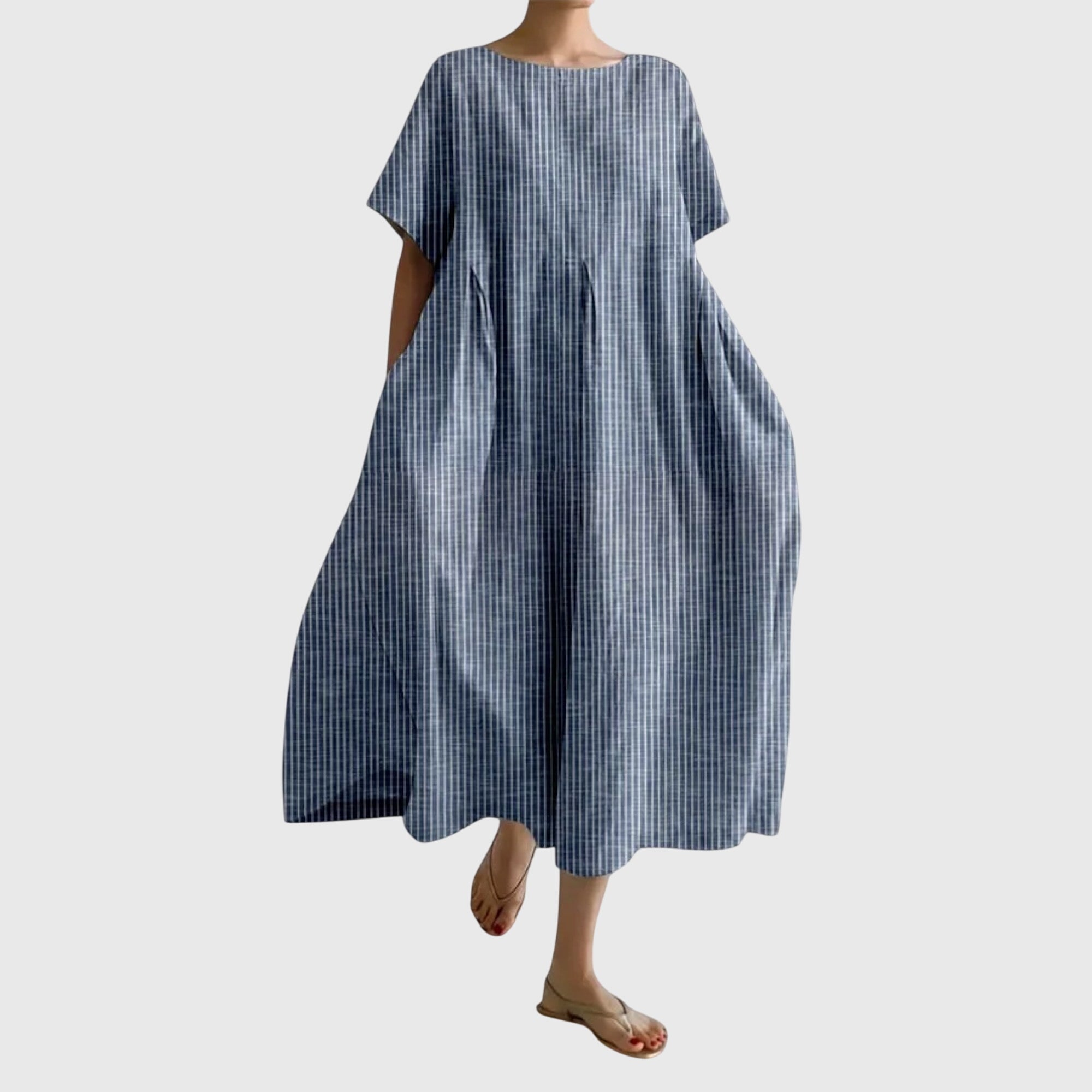 Aleesha | Striped Linen Dress