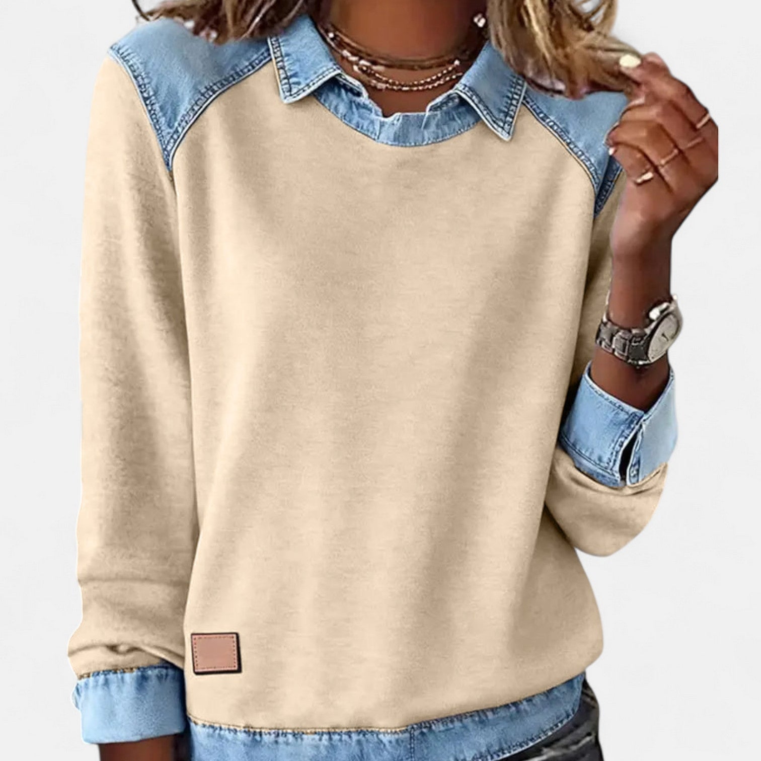 Theresa | Collar Sweatshirt