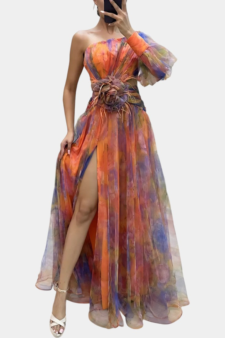 Oluwanifemi | Ethereal Watercolour Dress