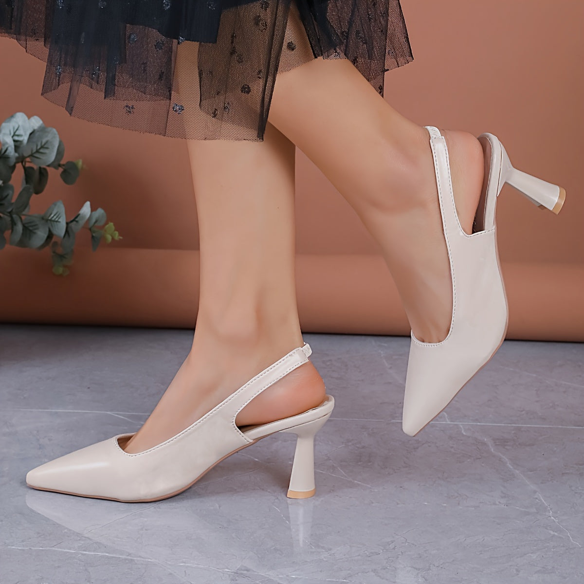 Felicity | Elegant Slingback Heels