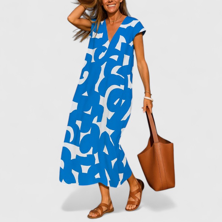 Ying | Abstract Midi Dress