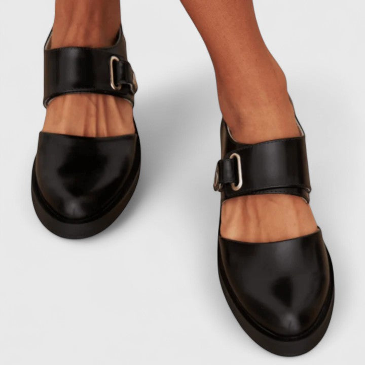 Gretchen | Buckled Platform Loafers