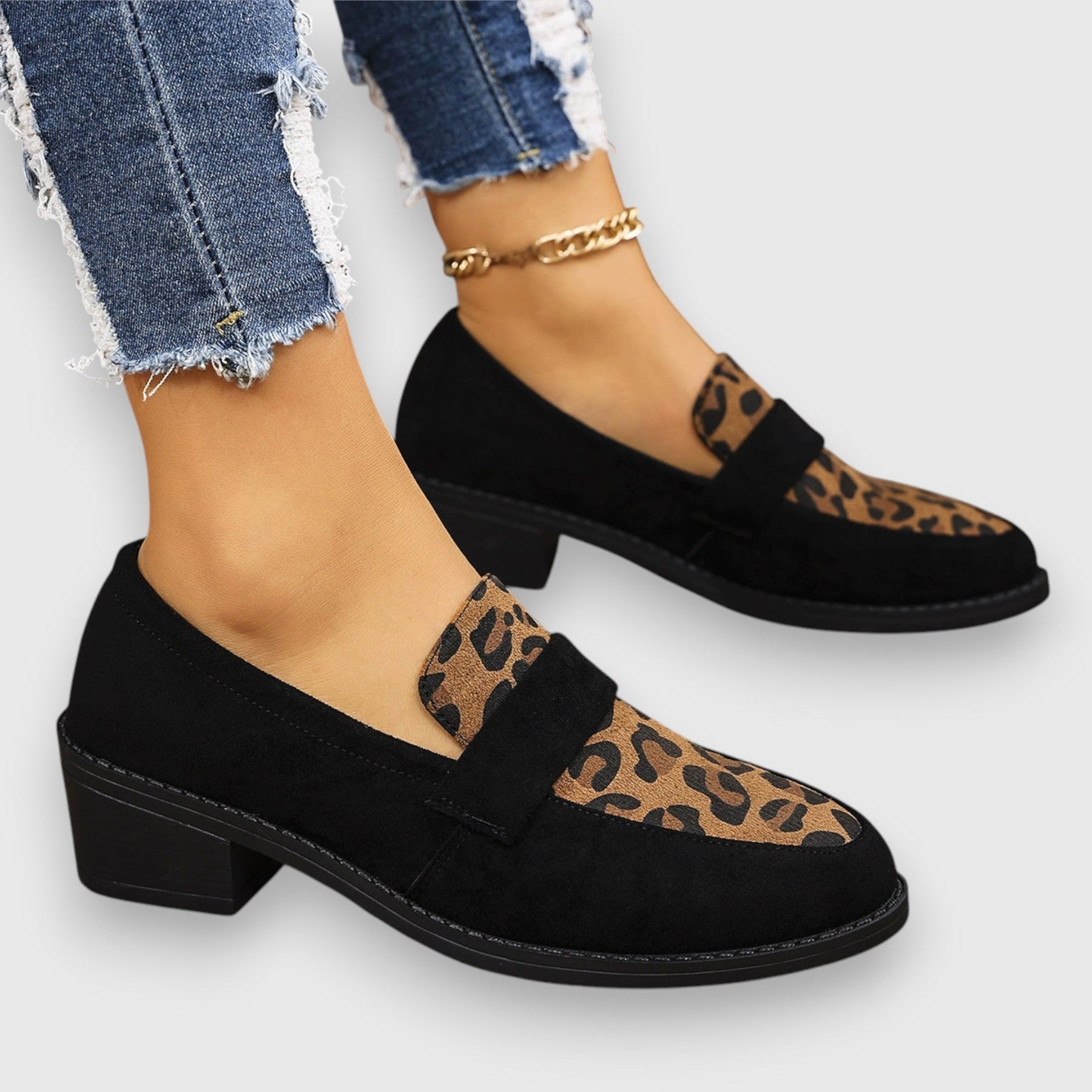 Tania | Leopard Print Loafers
