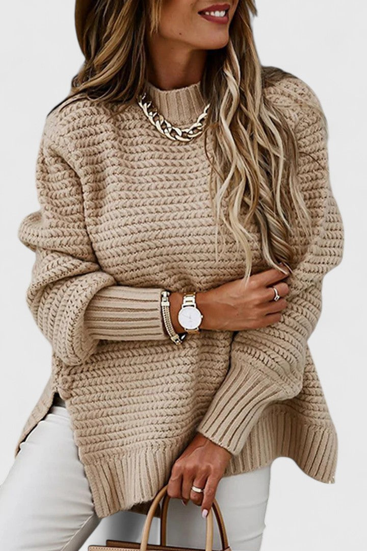 Olivia | Textured Cable Sweatshirt