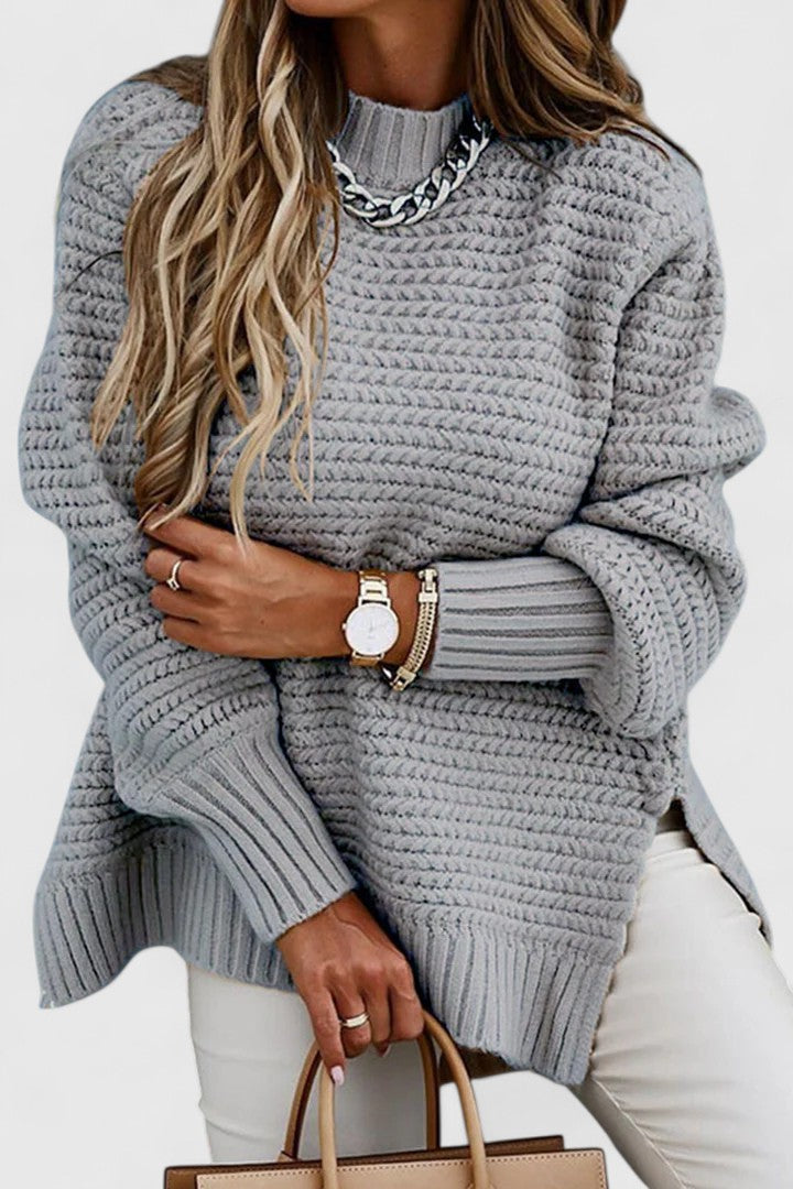 Olivia | Textured Cable Sweatshirt