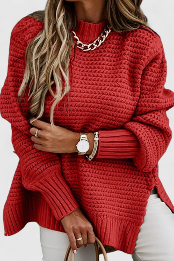 Olivia | Textured Cable Sweatshirt