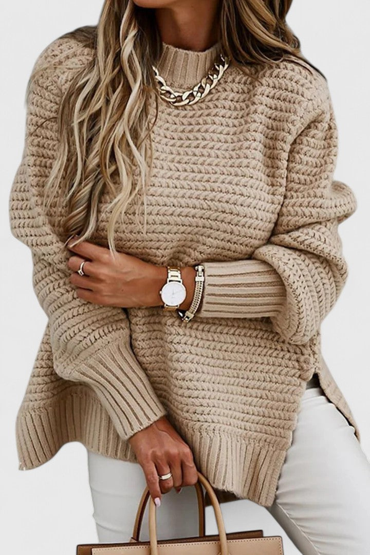 Olivia | Textured Cable Sweatshirt