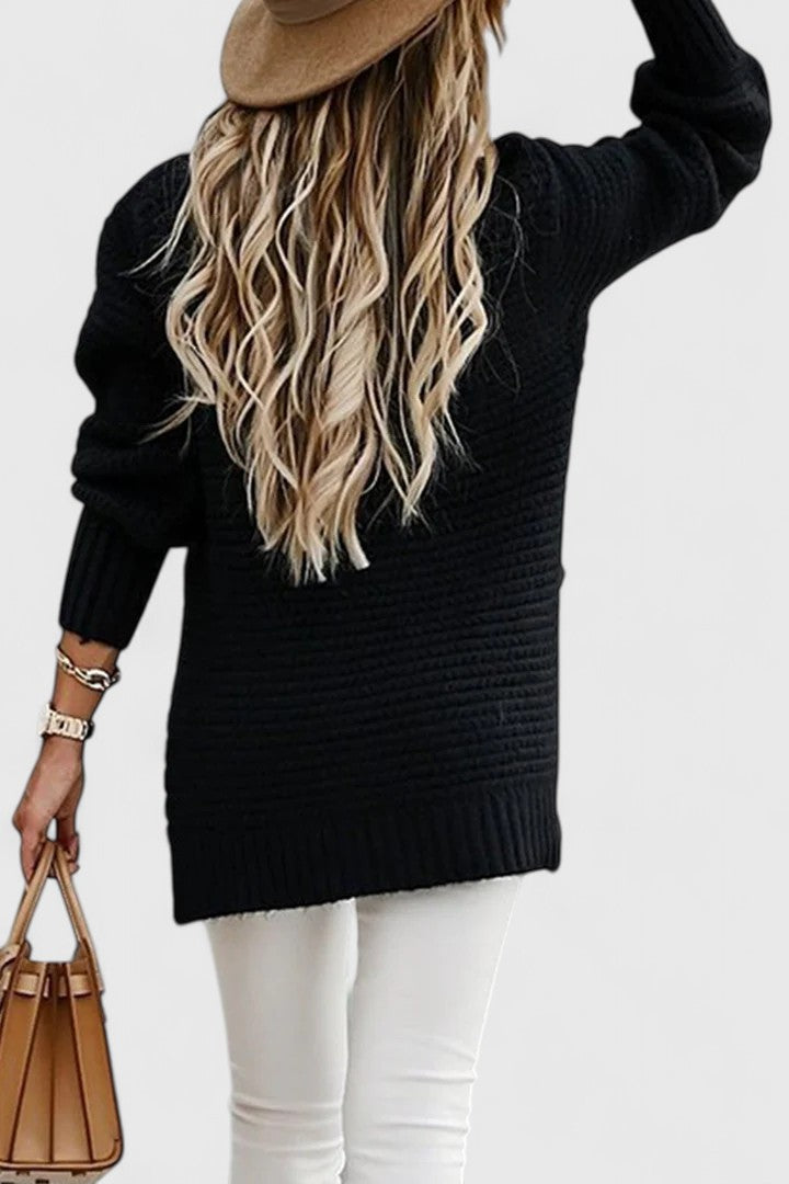 Olivia | Textured Cable Sweatshirt
