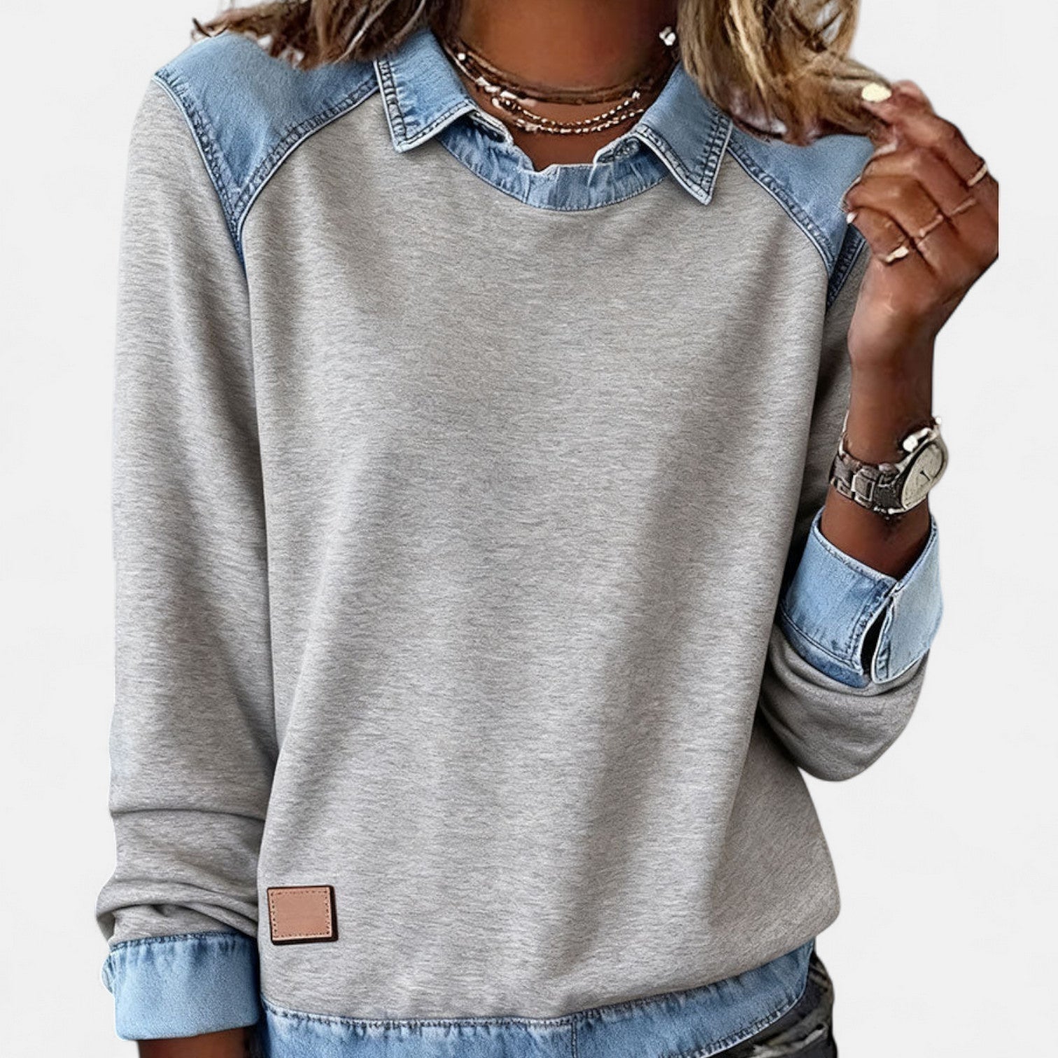 Theresa | Collar Sweatshirt