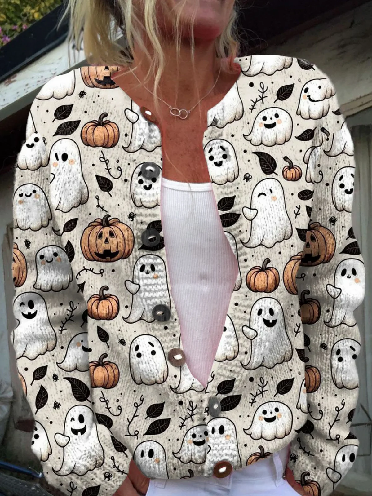 Rebecca | Comfortable Cardigan Halloween
