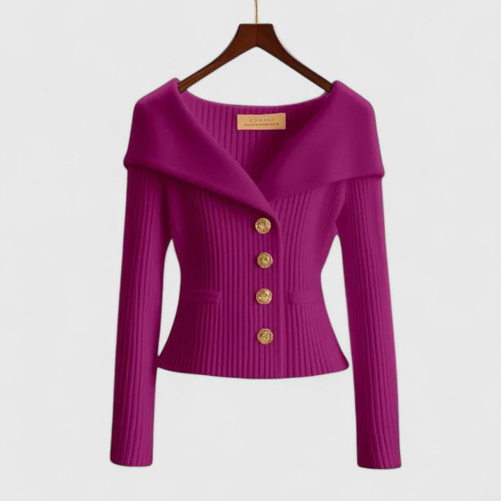 Fiona | Elegant Collar Sweatshirt
