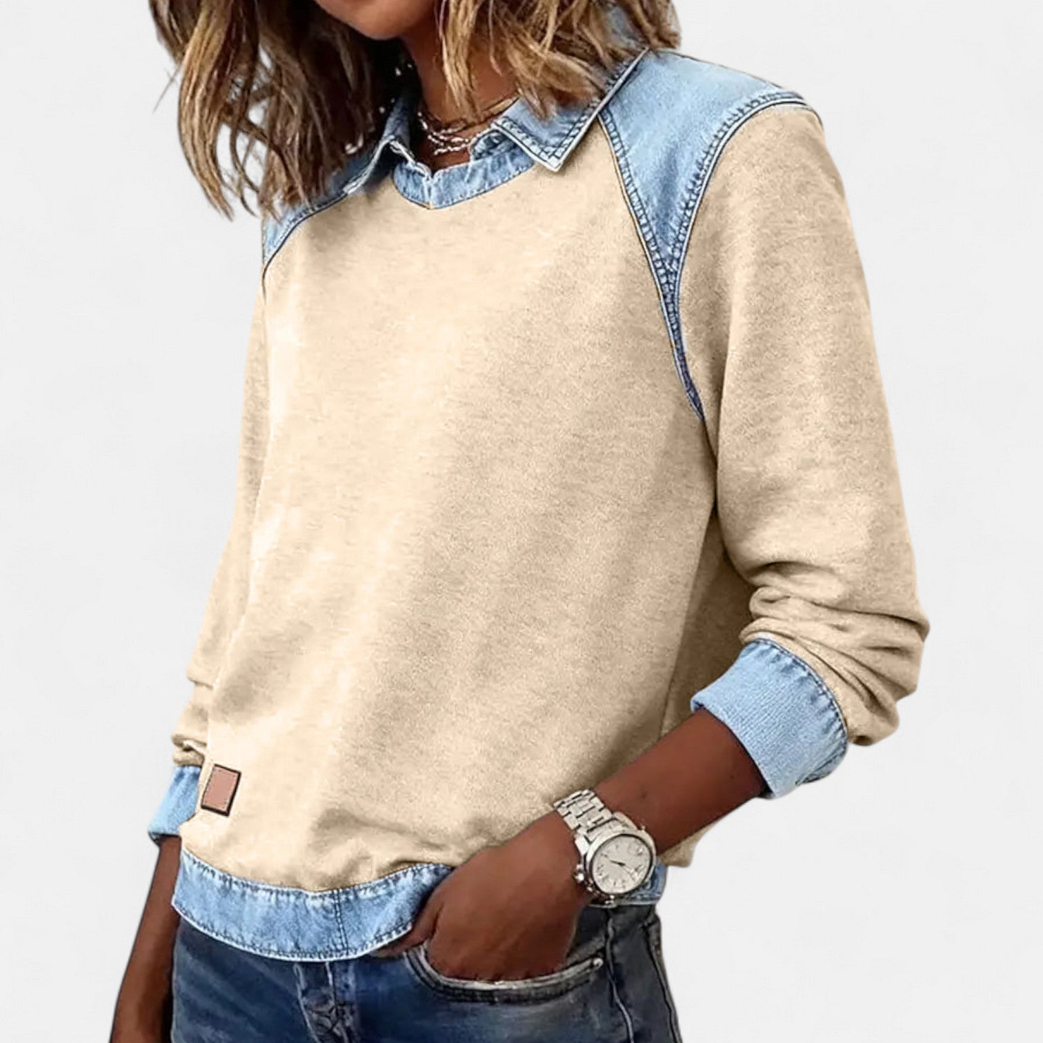 Theresa | Collar Sweatshirt