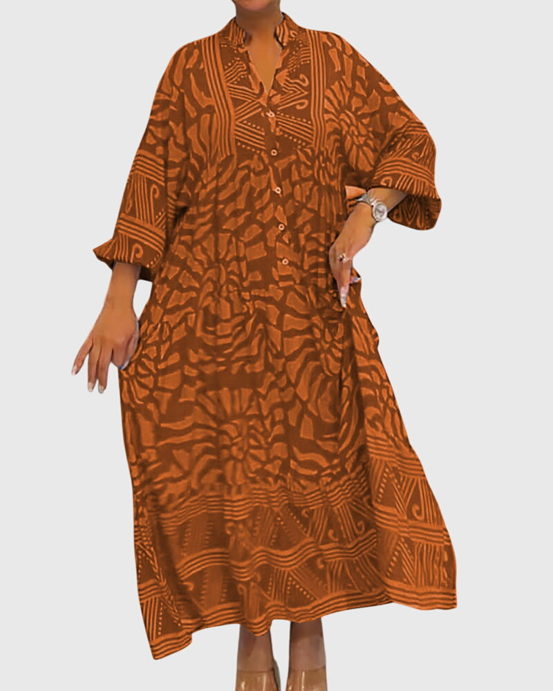 Alia | Printed Maxi Dress