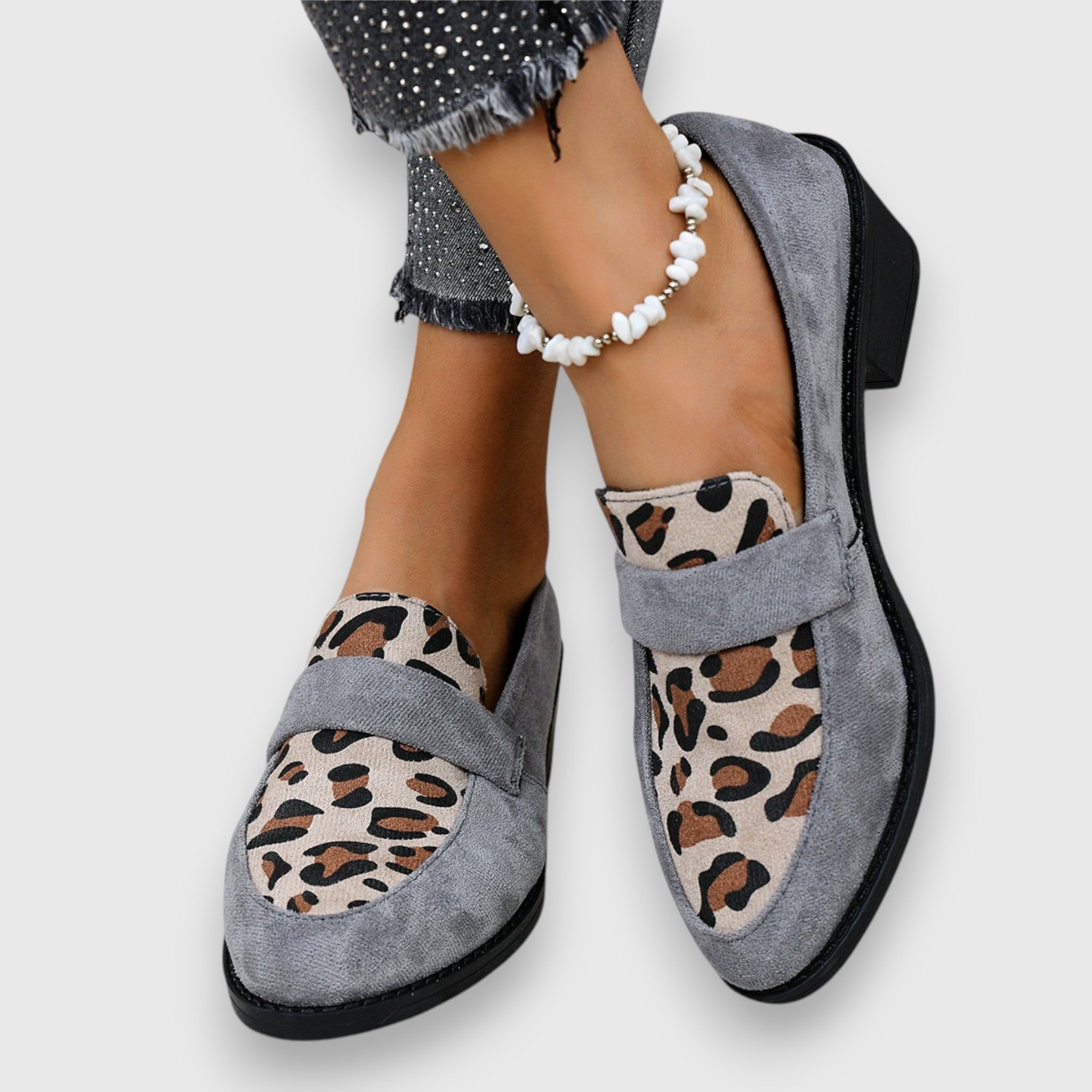 Tania | Leopard Print Loafers