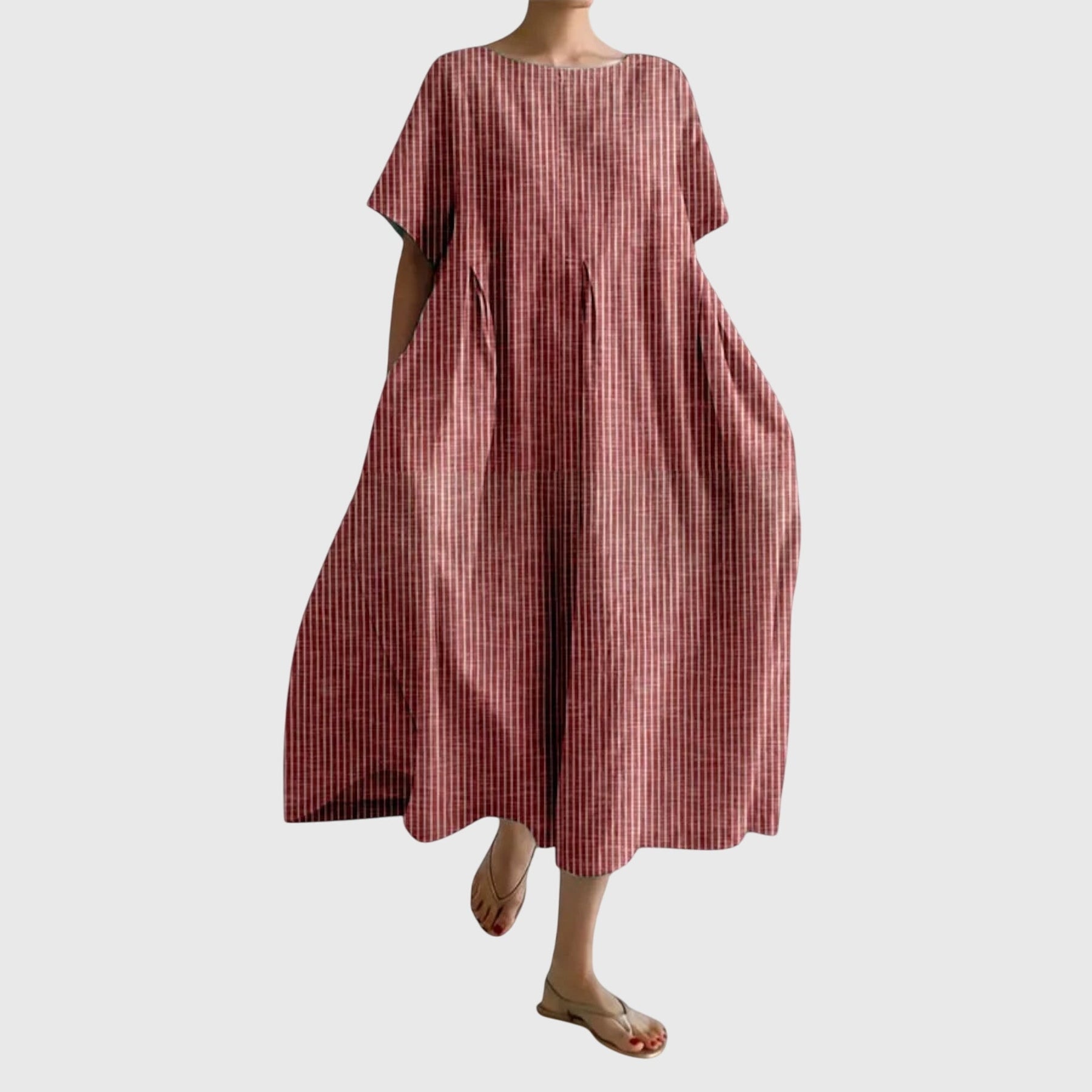 Aleesha | Striped Linen Dress