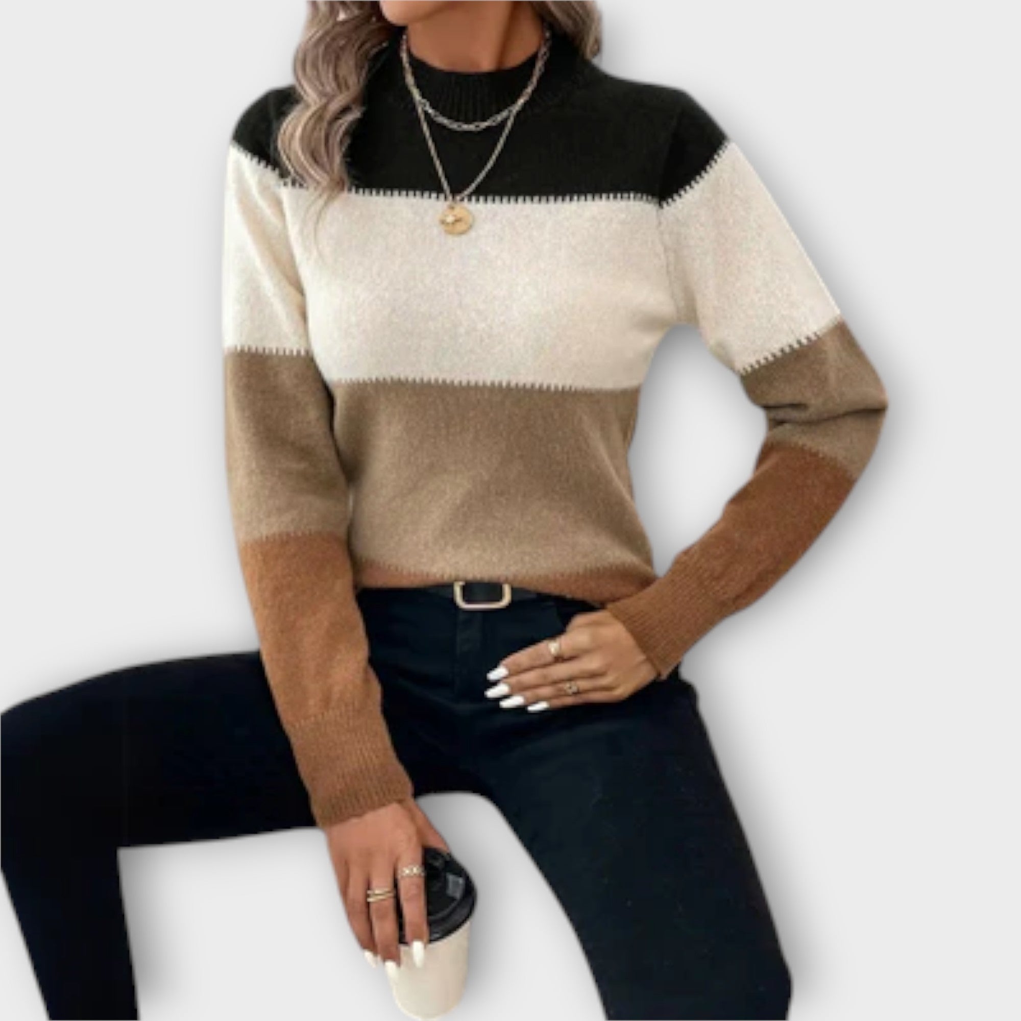 Tessa | Colour-block Sweatshirt