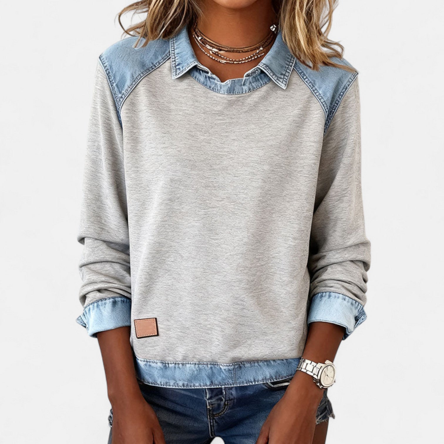Theresa | Collar Sweatshirt
