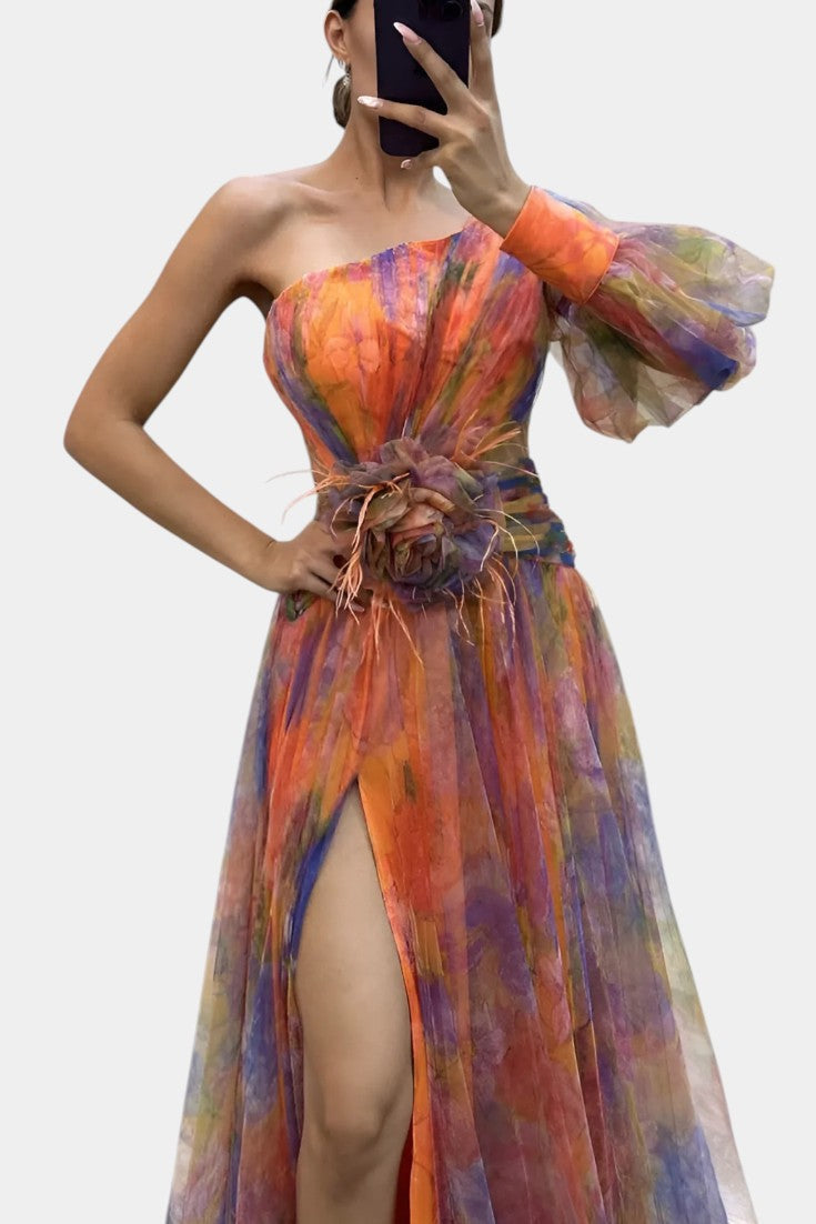 Oluwanifemi | Ethereal Watercolour Dress