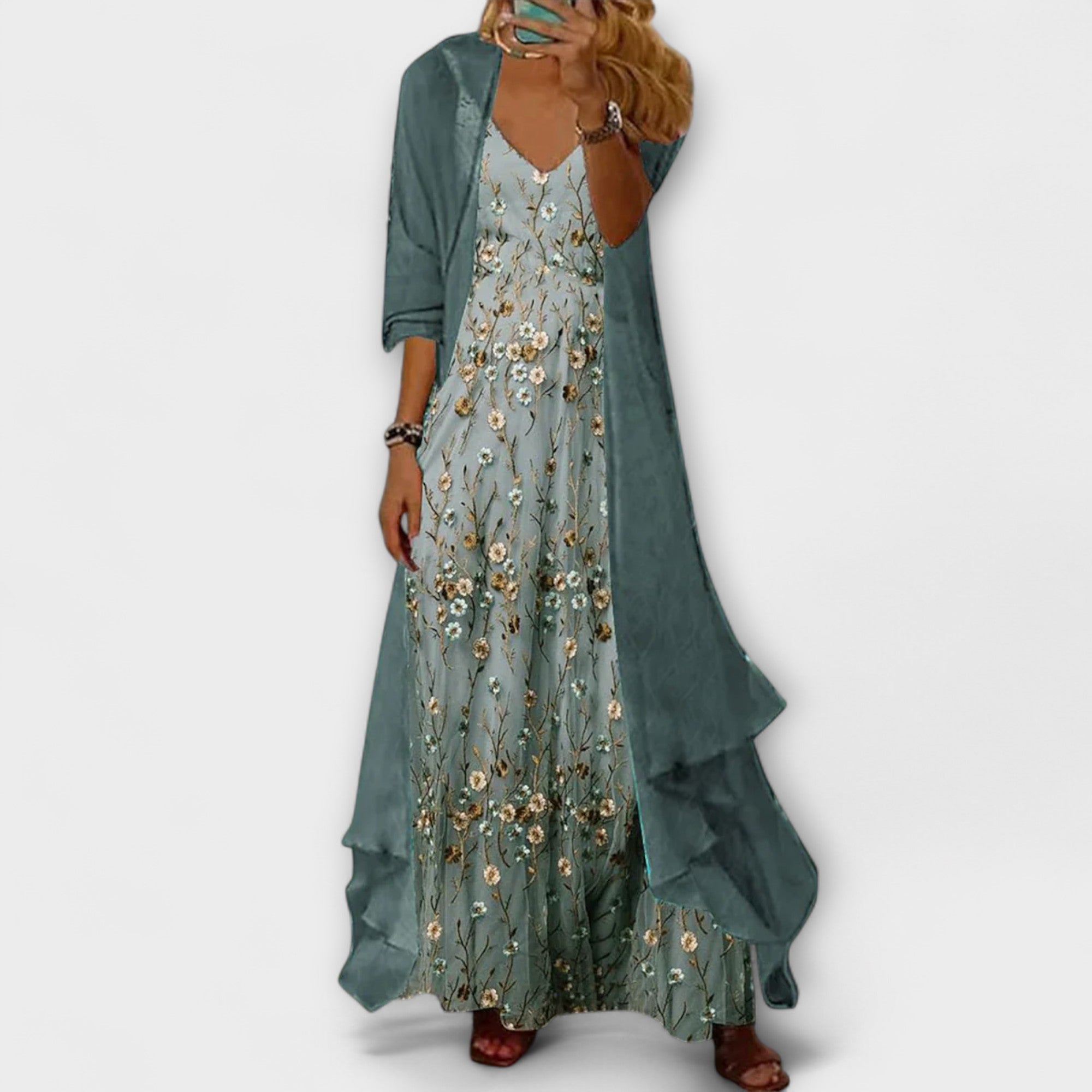 Saphire | Floral Maxi Dress Set
