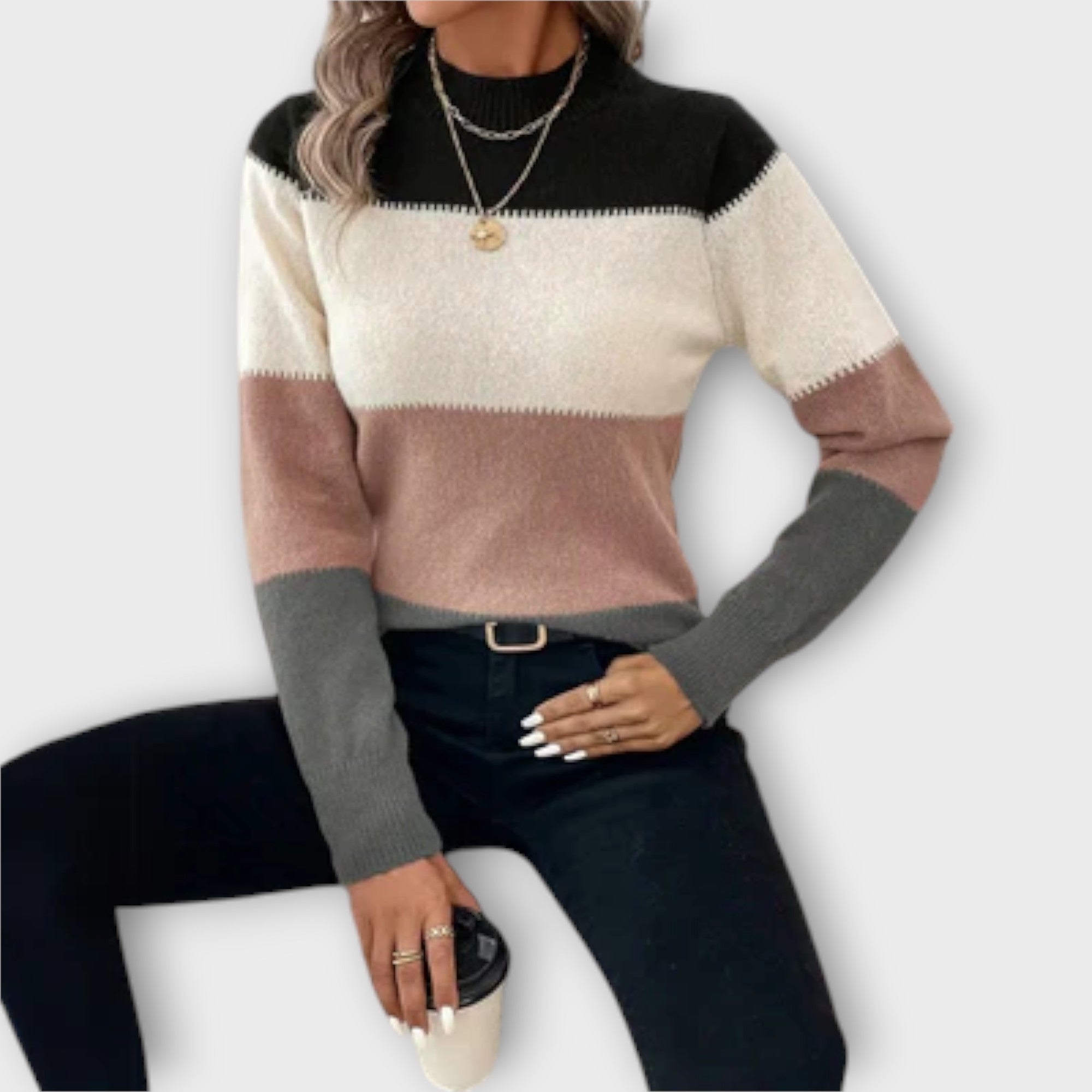 Tessa | Colour-block Sweatshirt