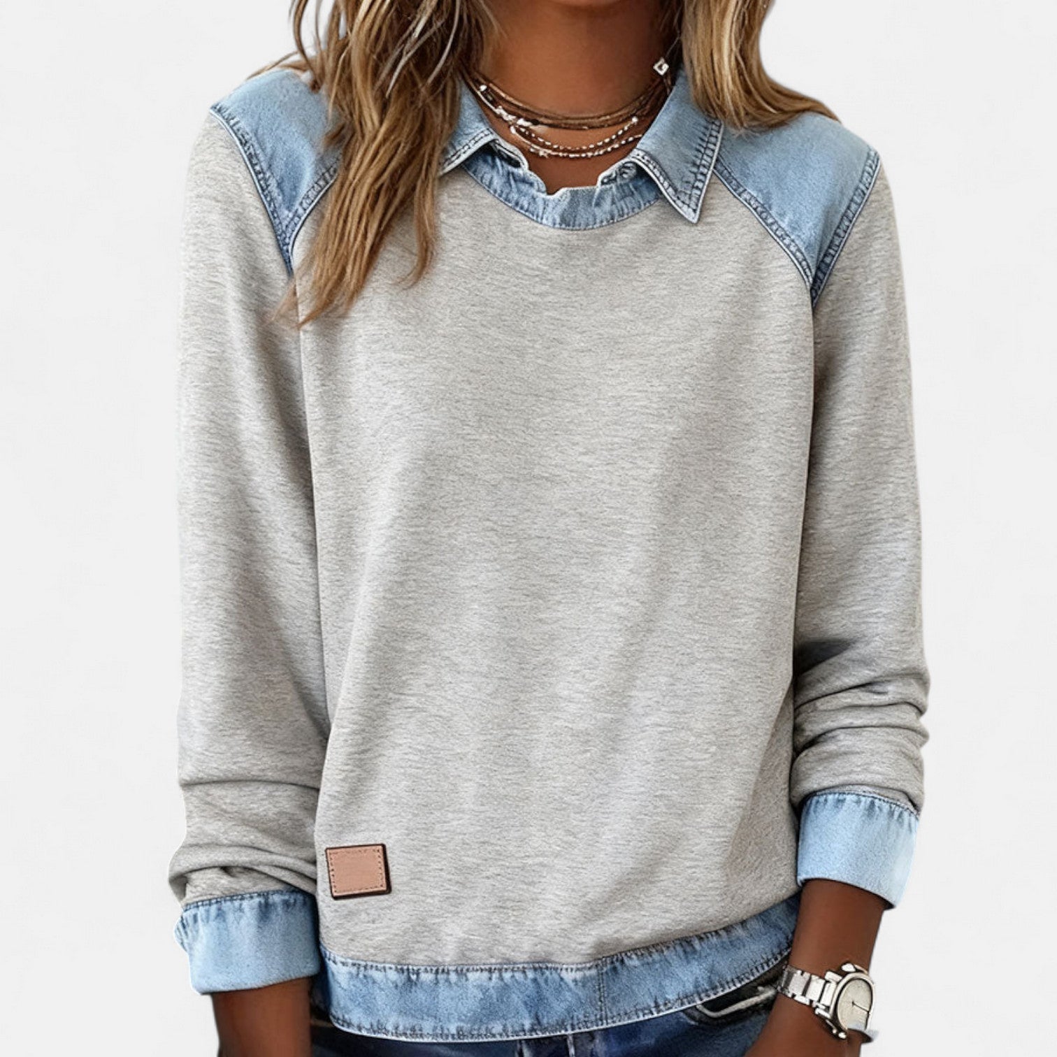 Theresa | Collar Sweatshirt