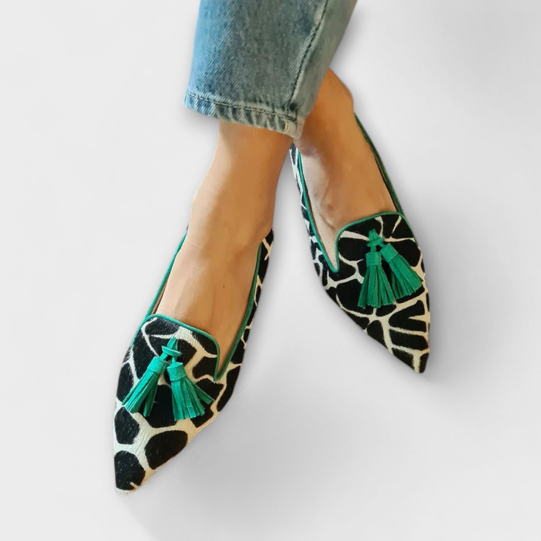 Dorreen | Statement Giraffe Loafers