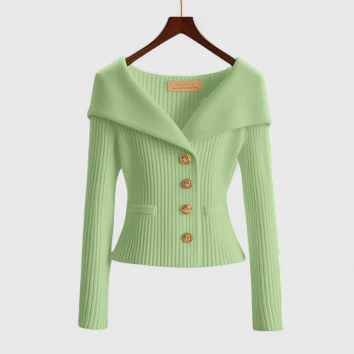 Fiona | Elegant Collar Sweatshirt