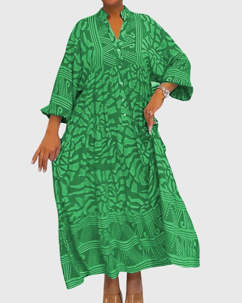 Alia | Printed Maxi Dress
