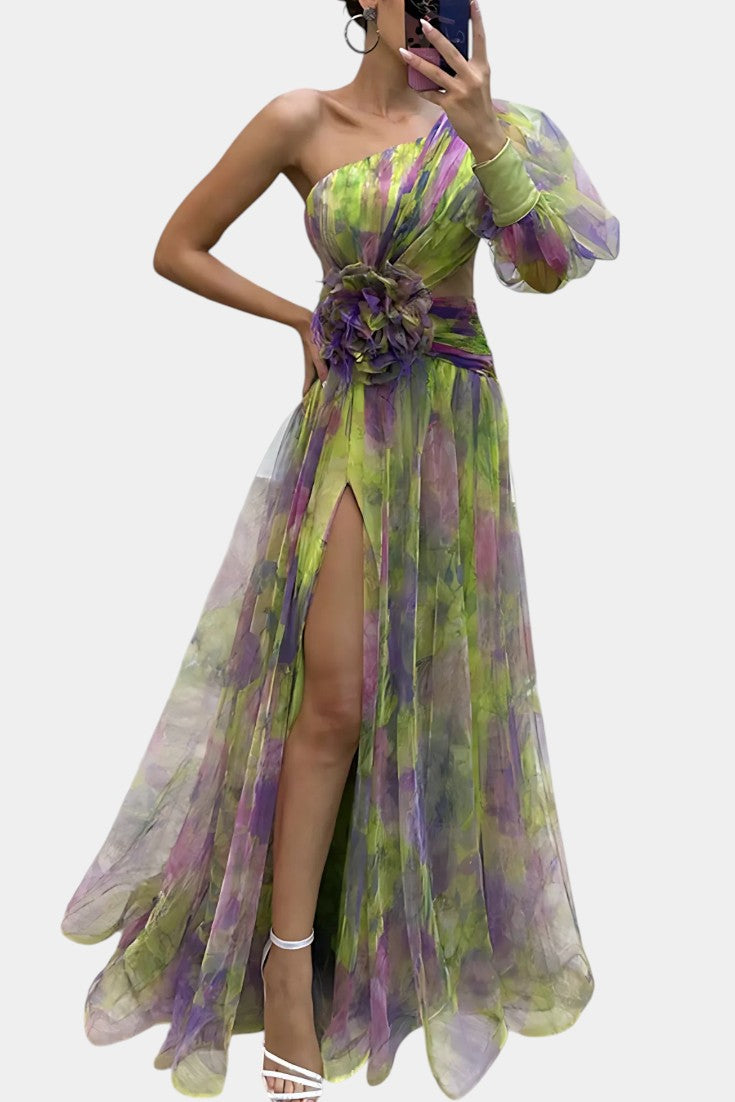 Oluwanifemi | Ethereal Watercolour Dress