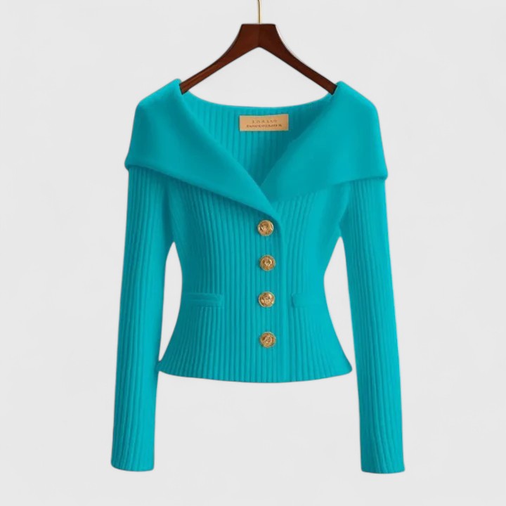 Fiona | Elegant Collar Sweatshirt