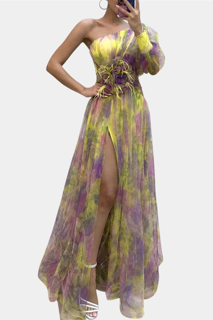 Oluwanifemi | Ethereal Watercolour Dress