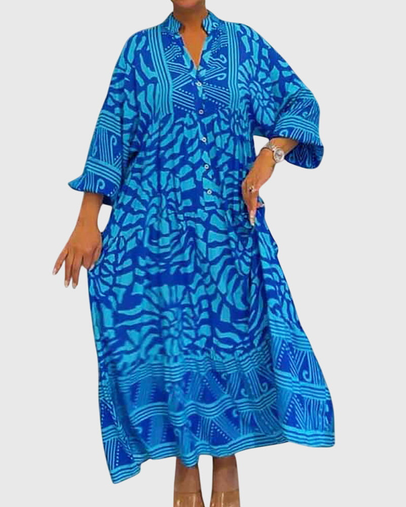 Alia | Printed Maxi Dress