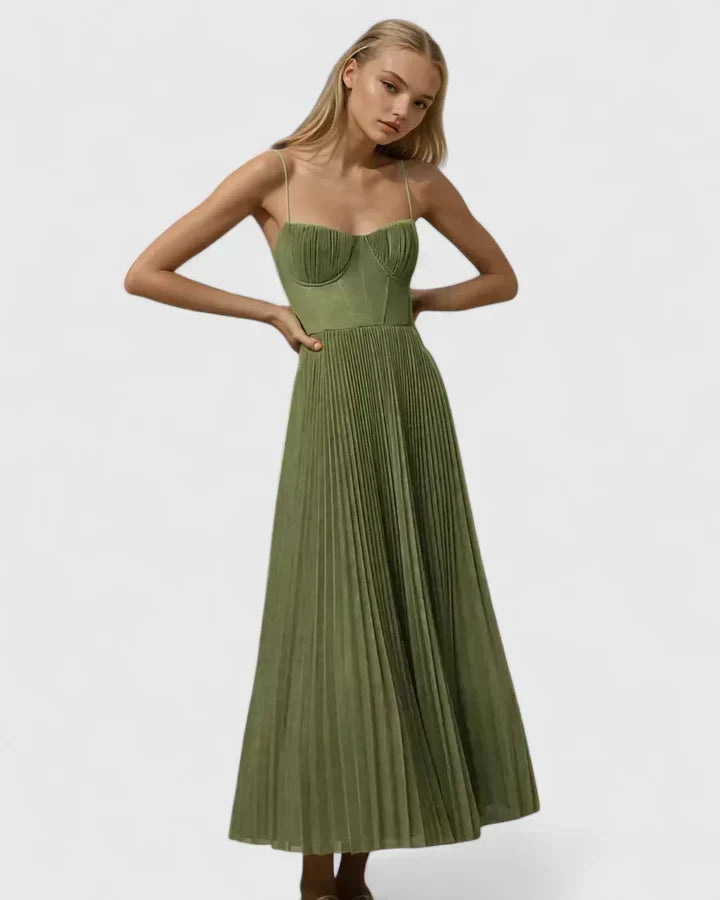 Ashleigh | Pleated Midi Dress