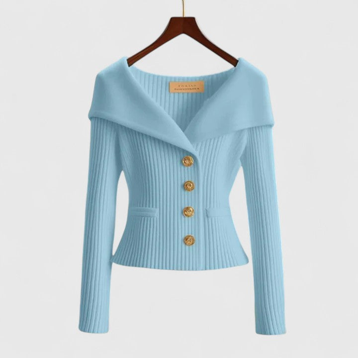 Fiona | Elegant Collar Sweatshirt