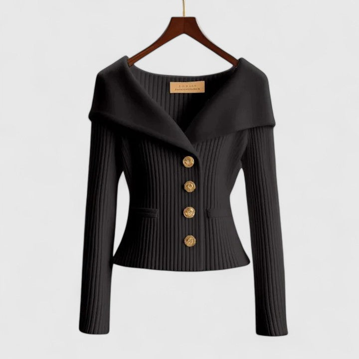 Fiona | Elegant Collar Sweatshirt