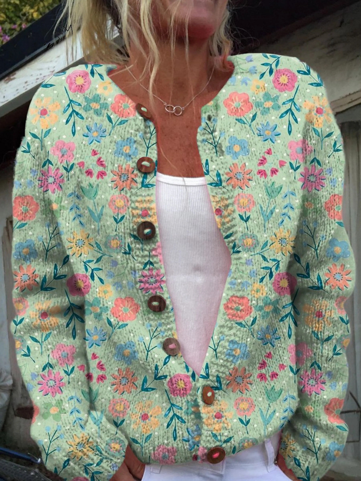 Susan | Comfortable Cardigan Floral