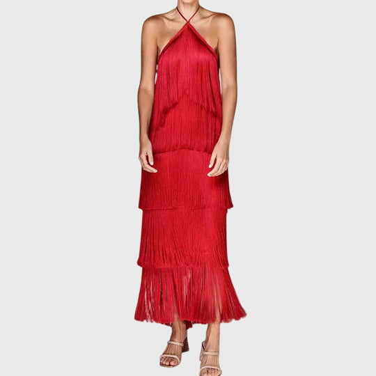 Lexi-Mae | Fringed Evening Dress