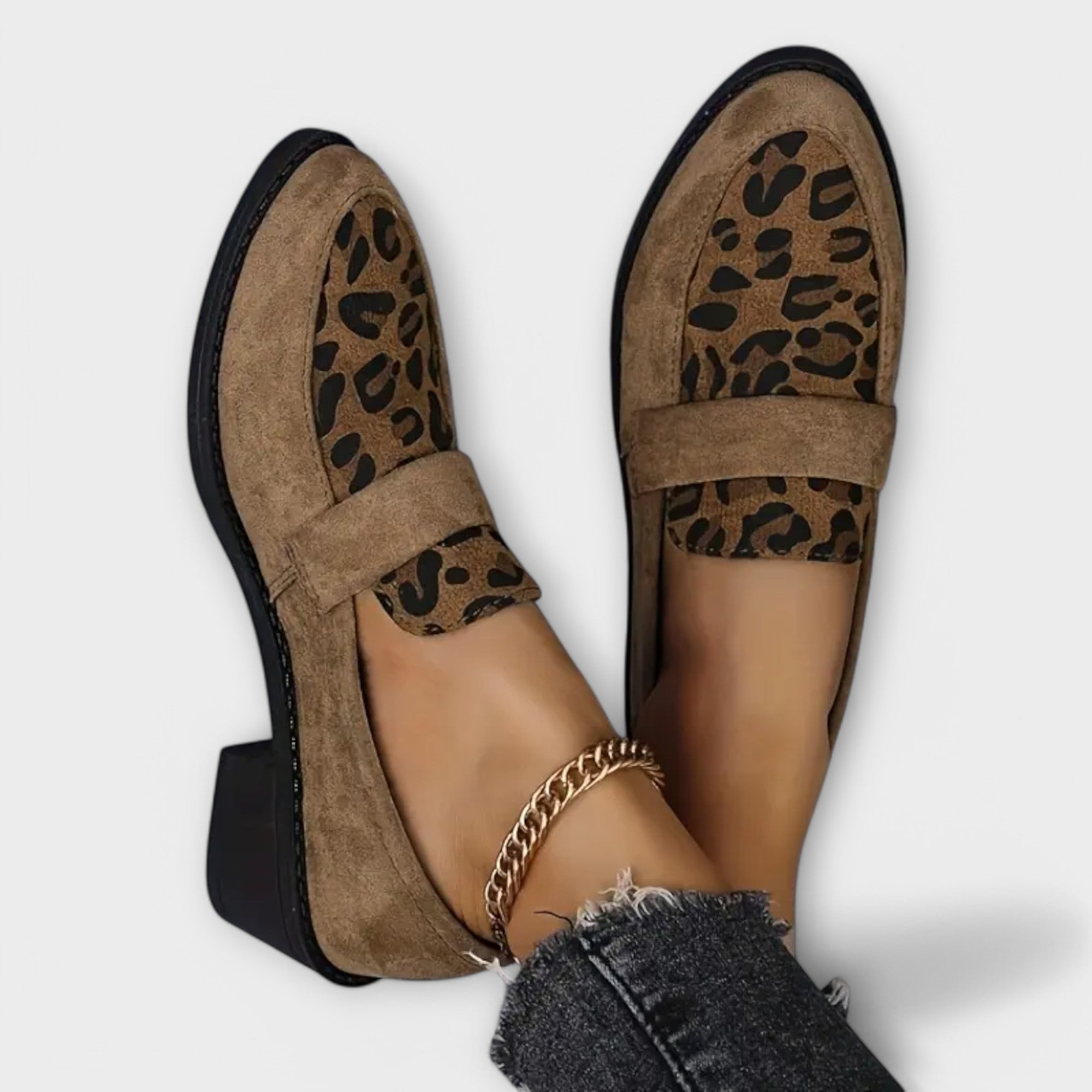 Audrey | Leopard Print Loafers
