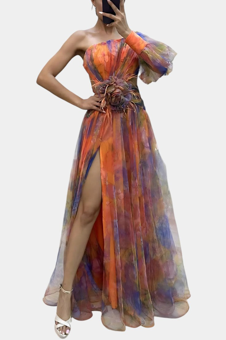 Oluwanifemi | Ethereal Watercolour Dress