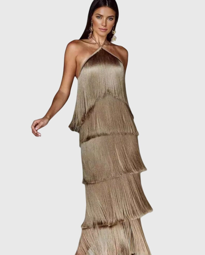 Lexi-Mae | Fringed Evening Dress