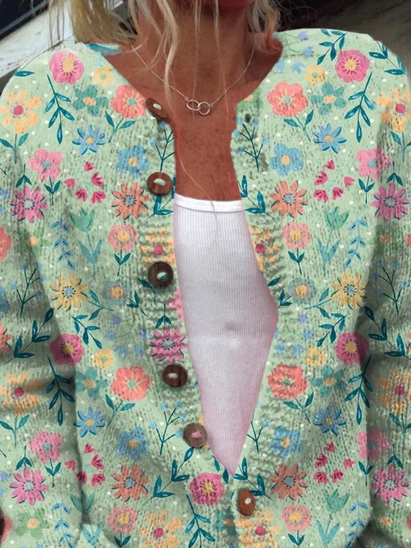 Susan | Comfortable Cardigan Floral