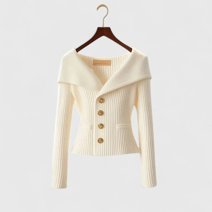 Fiona | Elegant Collar Sweatshirt