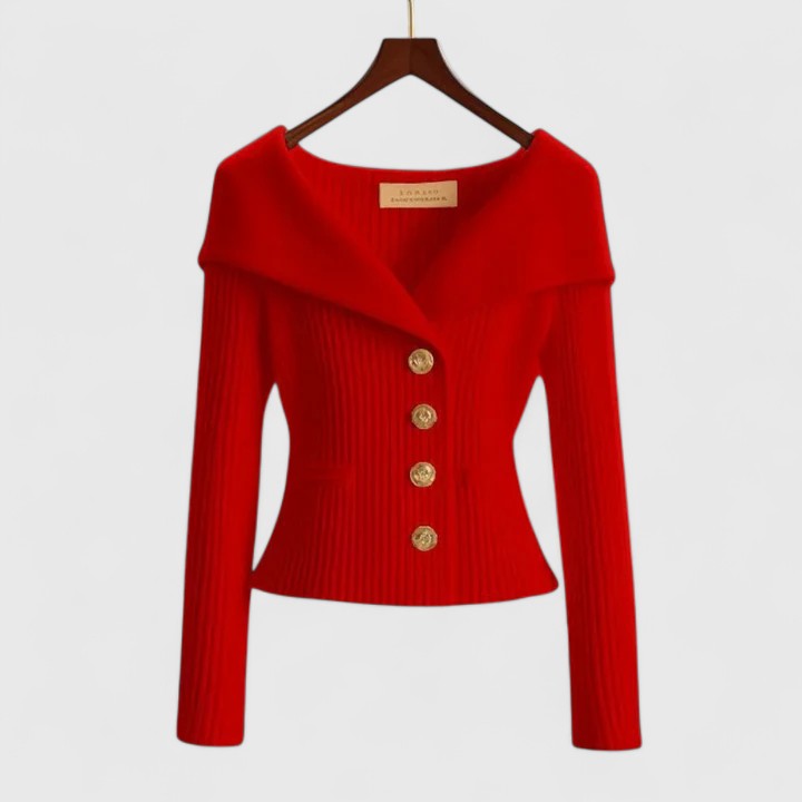 Fiona | Elegant Collar Sweatshirt