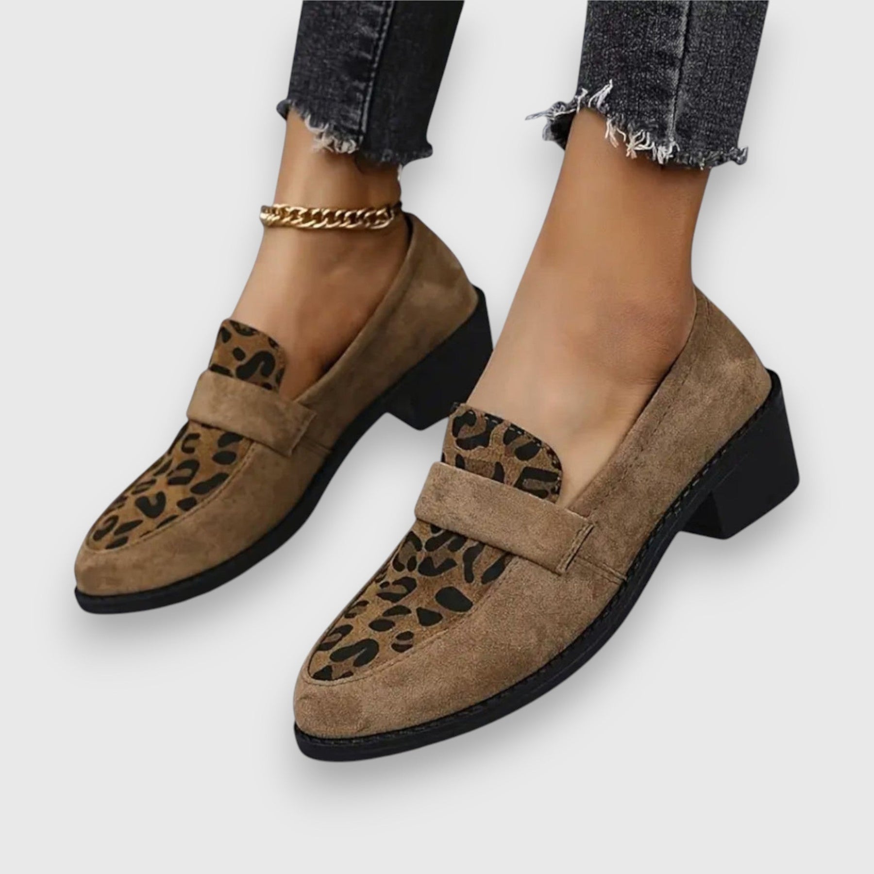 Tania | Leopard Print Loafers