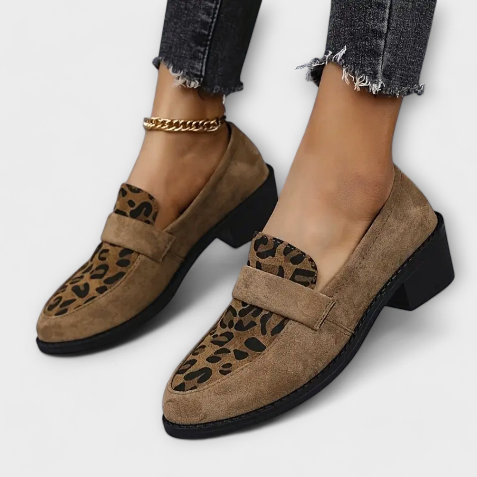 Audrey | Leopard Print Loafers