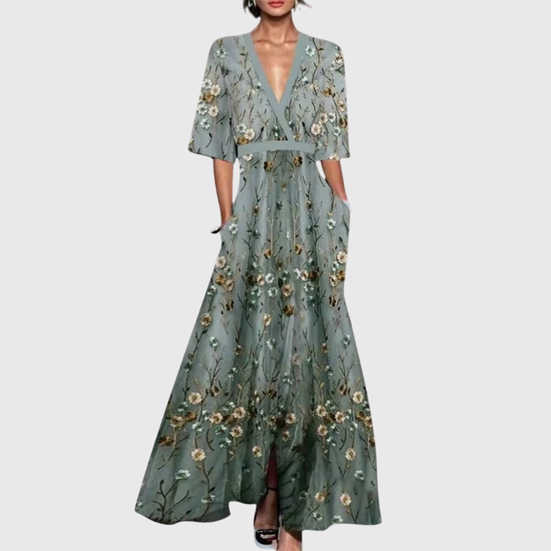 Khatija | Floral Maxi Dress