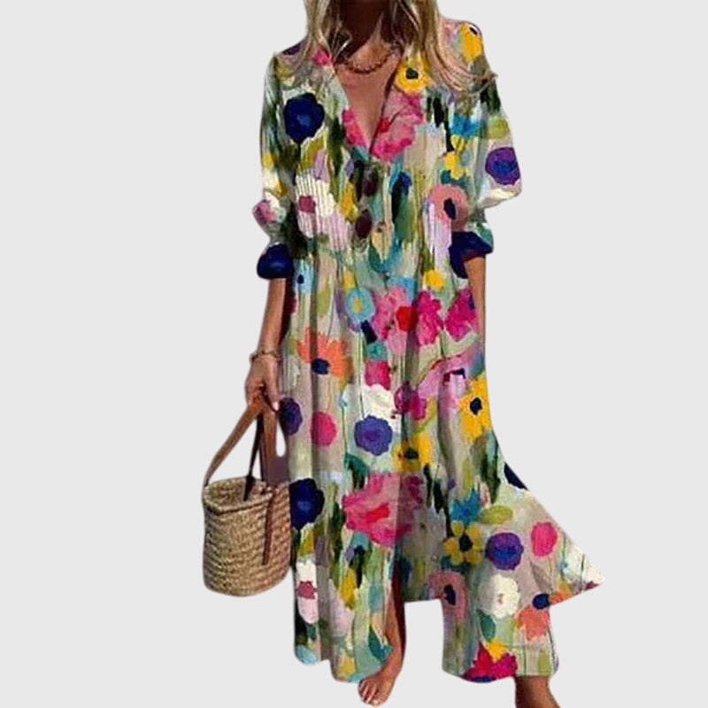 Mireya | Vibrant Floral Dress